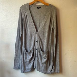 Nixon Cardigan Sweater in Heather Grey - Small